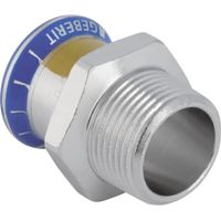 Geberit Mapress Acero inoxidable Transición con rosca macho (Gas), 34077