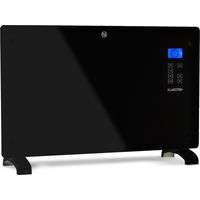 Klarstein Radiateur Electrique Mobile, Chauffage Electrique Mural 2000W à Faible Consommation d'Energie pour Maison, Salle de Bain, Convecteur, Radiateurs Electriques Silencieux, Thermostat, Roulettes