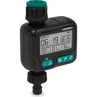 Vonroc – Programmateur d'arrosage numérique – Réglage 1h à 15 jours – Durée 1s à 99min – Boîtier ABS IPX5 – Raccord 26,5mm/G3/4 et 21mm/G1/2