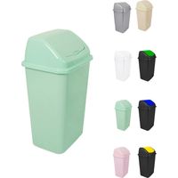 Cubo de Basura con Tapadera Basculante - 15L / 25L / 30L / 50L - Papelera Ideal para Cocina, Baño y Oficina