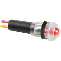 VOYANT LED ROUGE 12V RESISTANT A L'EAU - BOITIER NOIR VELLEMAN 12VTR