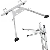 Stabilisateur d'échelle, Capacité de charge réglable 380lb Escalier de toit avec coussinet de fond en caoutchouc antidérapant, Stabilisateur d'échelle lourd pour les gouttières de toit