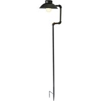 LED Solaire Lampe Extérieure Jardin Chemin Éclairage Ground Spike Plug Luminaire Antique Noir HARMS 507097