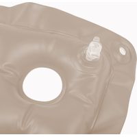 Coussin de siège en PVC gonflable pour plage, bureau et massage des hanches (gris)