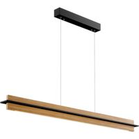 Rothfels Lexa sospensione LED rovere/nero 118cm