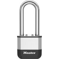 Master Lock Elite™ Cadenas innovant nouvelle génération, en acier laminé haute résistance de 52 mm - anse en acier au bore trempé de 64 mm - 2 clés