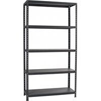 Étagère Ettore Bulloni Grima en acier de couleur anthracite L 100 x P 40 x H 187 cm