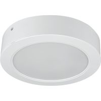 Plafonnier LED pour salle de bain 18 W 2 en 1, rond, blanc, montage en saillie/encastré, IP54 DPM