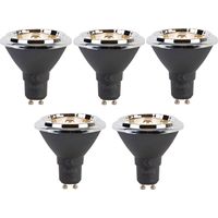 LUEDD Set de 5 bombillas LED GU10 regulables AR70 6W 450lm 2700K