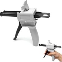 Poignée pour pistolet à colle époxy 50 ml, adhésif mélangé, doseur d'adhésif ratio 1:1/2:1, pistolet à colle époxy, pistolet à colle bi-composant, pistolet à pression, pistolet à cartouche, distribute