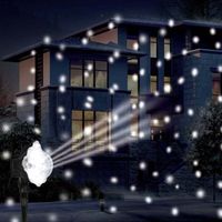 3-LED-Schneefall-Projektor mit Timer, Außenbeleuchtung, Kaltweiß - Feeric Lights & Christmas