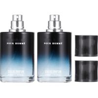 Eau de Parfum Longue Durée Homme Citron Frais 50ml x 2 - Note de Tête Agrumes