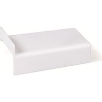 placa cubresoporte 806 modelo logo acabados níquel y blanco mano izquierda acabado níquel satinad