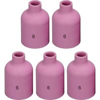 TIG Lentille à Gaz Busette en Céramique d'Alumine Diamètre Jumbo Grand 57N75 6 9.5mm pour QQ300 PTA DB SR WP 9 17 18 20 25 26 Torche de soudage TIG 5pcs