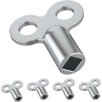 BUNTHAUS Set mit 5 Entlüftungsschlüsseln für Heizkörper – Robuste Entlüftungsschlüssel aus Aluminium – Entlüftungsschlüssel für mehrere Heizkörper – Einfach zu handhabender Entlüftungsschlüssel für He
