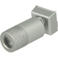 Mini Lampada Binario Faretto Led 12V 1W Bianco Neutro Snodabile Per Sistema Binario Guida Barra Plastica Elettrificata CB2107