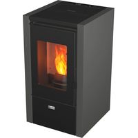 stufa a pellet canadian stove "kleo" grigio 6,2 kw