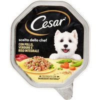 Cesar Dog Scelta dello Chef con Pollo e Riso Integrale - Cesar Dog Scelta dello Chef con Pollo e Riso Integrale - Vaschetta Da 150 Gr