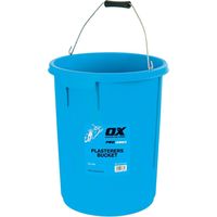 OX Pro Plasterers Bucket 25L 5 Gallon Plaster Mortar Deep Mixing Bucket P110825