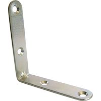 Equerre chaise 80x80mm épaisseur 3mm zingué blanc JARDINIER MASSARD J505120