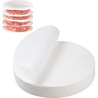 500 Pièces Antiadhésive Steak Haché Diamètre, Papier Sulfurisée de Galettes Hamburger, Parchemin Ronde Imperméable et Résistant à Haute Température, Feuilles de Cuisson (11cm)