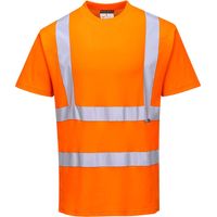 Hi-vis MC Baumwollkomfort T-Shirt Orange L