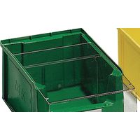 Separadores transversales para cajas de almacenamiento visibles MK3 PS transparente 10 uds./bolsa TECWERK