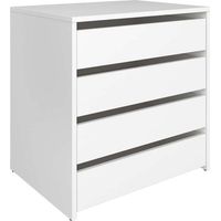 Cajonera 4 cajones Teruel acabado blanco. 61.8cm(alto) 40cm(ancho) 45cm(fondo)