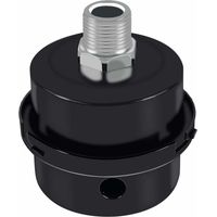 Silencieux de compresseur d'air, silencieux en métal du silencieux du filtre d'aspiration du silencieux, accessoires de silencieux de compresseur d'air avec filetage de 3/8" (3/8 de PT 16 mm)-LIAIKI