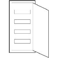 ABN BRAUN RAS DI DISTRIBUZIONE MONTAGGIO DI 4 FILAS. CON PORTA A48UP