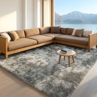 Trintion Fluffy Shaggy Rugs for Living Room and Bedroom, Large Machine Washable Anti-Slip Soft Carpet, Thick Pile Shaggy Floor Rug for Kids Nursery, Bedside, Home Decor (Grey, 160 230cm)