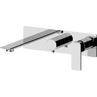 SET MISCELATORE A INCASSO A 2 VIE VASCA DOCCIA LINEA ICON Misura: Cromo