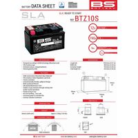 BATTERIA BS BTZ10S (FA) (YTZ10S) 12V 8.6AH 150X86X95 SENZA MANUTENZIONE - A ACQUA LIBERA (190A) (4)