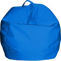 Talamo Italia Eleganter Sitzsack, blaue Farbe, Maße 65 x 50 x 65 cm