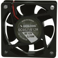 QuickCool QC6025B12H Ventola assiale 12 V/DC 34.86 m³/h (L x L x A) 60 x 60 x 25 mm