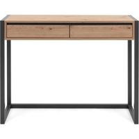 Mesa consola Denver 44 color roble artesanal y gris antracita Finori