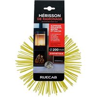 RUECAB - HÉRISSON DE RAMONAGE, BROSSE RAMONAGE - AVEC ANNEAU DE FILETAGE FEMELLE STANDARD DE M12MM - POILS SYNTHÉTIQUES - CONVIE