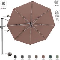 KNIRPS Hyperion Prestige Ampelschirm ø 340 cm Sonnenschirm Pendelschirm 7 Farbvarianten