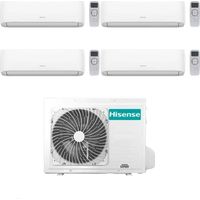Hisense Climatizzatore Hi Comfort Quadri Split 9+9+9+9 con 5AMW125U4RTA Inverter Wi-Fi R-32 Classe A++