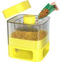 Buffet automatique DoggyVillage pour chien ou chat, jaune