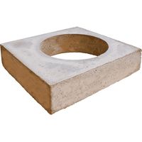 Buse de raccordement béton réfractaire pour four à pizza – Diamètre 200 mm – Longueur 280 mm – Largeur 295 mm – Étanchéité mortier – Ephrem