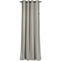 SCHÖNER WOHNEN Cortina opaca con ojales PEACHY - 1 unidad 130x250 cm, gris