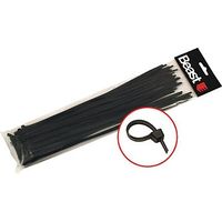 Fascette stringicavo in nylon di varie misure colore e quantità Beast-500 x 4,7 mm / Nero / 30