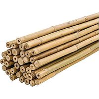 PLANTAWA Canne di Bambù 90 cm 25 Pezzi Ø 10-12 mm Supporto per Piante, Ortaggi, Pomodori e Piante di Pomodoro Supporti per Piante Facili da Installare - Robuste Canne di Bambù per Orto