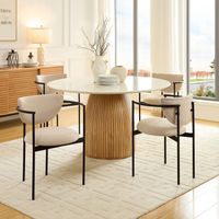 Chaises de salle à manger de style nordique (Lot de 2) — Disponibles en deux tissu chaises - qualité supérieure et confort optimal