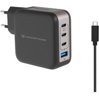 Cargador de Pared Conceptronic 120550903101 Negro 100 W