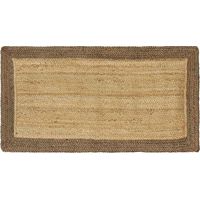 Tapis gris, 60 x 110 cm, jute.