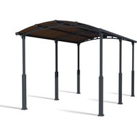 Alpine Carport Kit 6400 RV - Aluminium/Polycarbonate - L649 x W352 x H307 - Grey