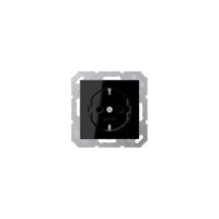 Jung Enchufe SCHUKO®, 16 A 250 V , SAFETY+, duroplasto, serie A, negro A 1520 KI SW