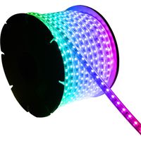 LED-Streifenrolle RGB 220V SMD 60 LED/m 50m 15W/m SILICONE FLEX Breite 12mm Schnitt 100cm IP67 Ohne Fernbedienung
